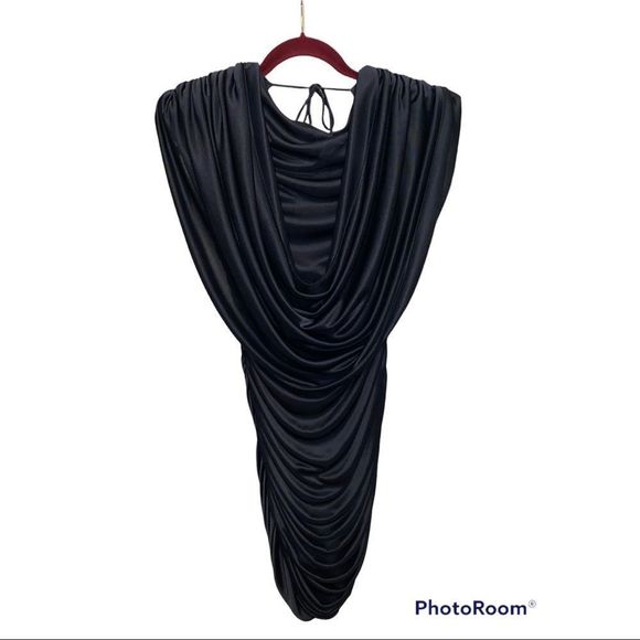 Womens Vintage Diamonds Run Designed By Wayne Diamond Black Dress - Picture 1 of 7